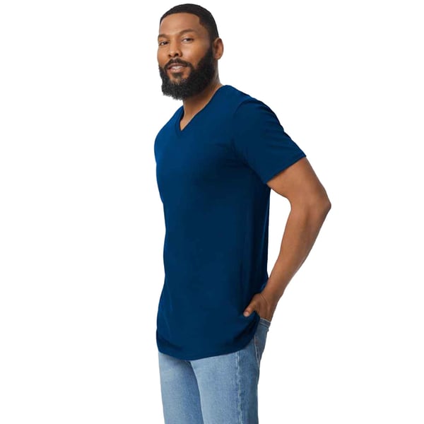 Gildan Mens Softstyle V Neck T-Shirt