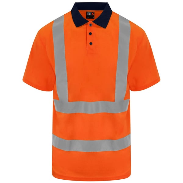 PRO RTX Unisex Adult High Visibility Birdseye Polo Shirt