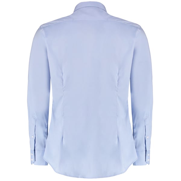 Kustom Kit Mens Oxford Stretch Slim Long-Sleeved Shirt