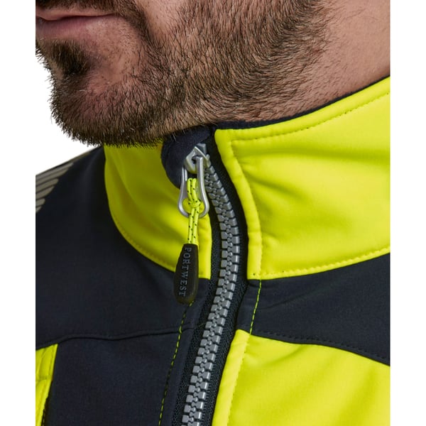 Portwest Unisex Adult PW3 Hi-Vis Soft Shell Jacket