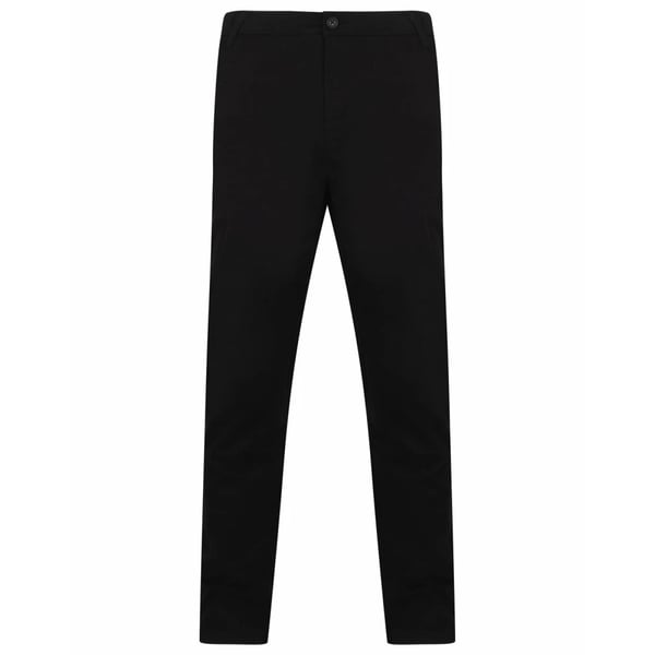 Henbury Chinos för män med stretch och flexibel midja