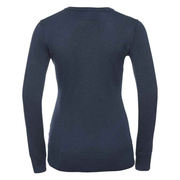 Russell Collection Womens/Ladies Marl V Neck Sweatshirt