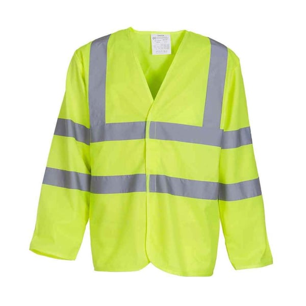 Yoko Unisex Adult Hi-Vis Long-Sleeved Waistcoat
