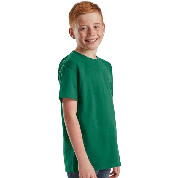 Fruit of the Loom Childrens/Kids Iconic 195 Plain T-Shirt