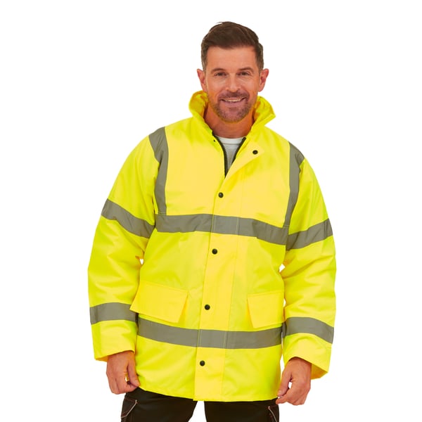 Yoko Unisex Adult Classic Motorway Hi-Vis Padded Jacket