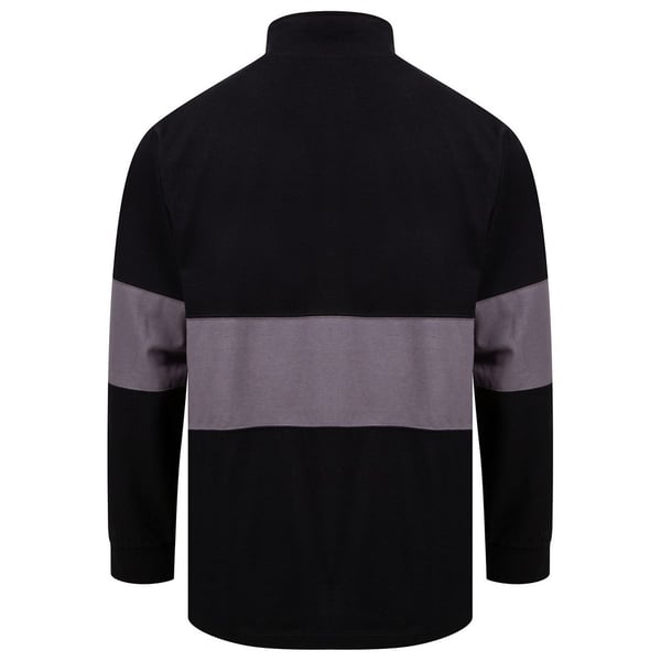 Front Row Unisex Adult Panelled Quarter Zip Jumper