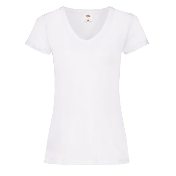 Fruit of the Loom Womens/Ladies Valueweight V Neck Lady Fit T-Shirt