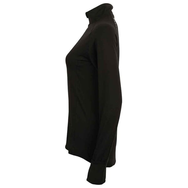 Tombo Womens/Ladies Performance Quarter Zip Long-Sleeved Top