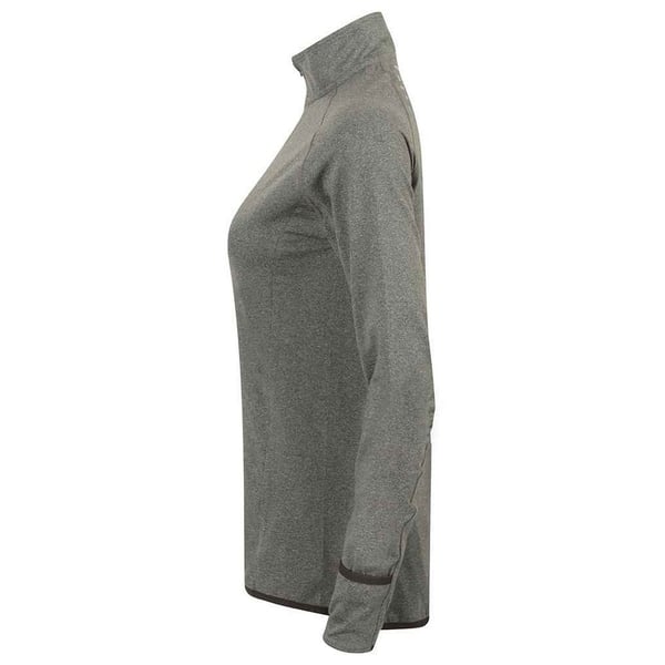 Tombo Womens/Ladies Performance Quarter Zip Long-Sleeved Top