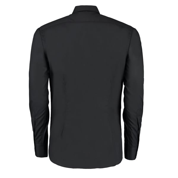 Kustom Kit Miesten Slim Pitkähihainen Kauluspaita