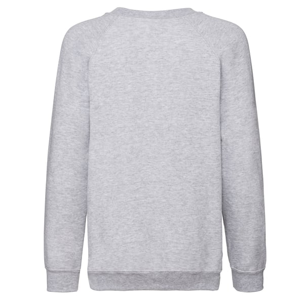 Fruit of the Loom Childrens/Kids Classic Heather Raglan Sweatshirt