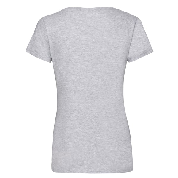 Fruit of the Loom Womens/Ladies Valueweight Heather Deep V T-Shirt