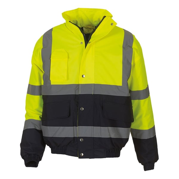 Yoko Unisex Vuxen Tvåfärgad Hi-Vis Bomberjacka
