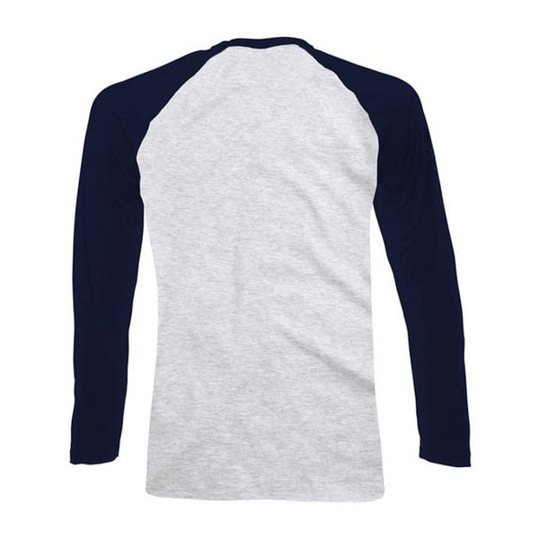Fruit Of The Loom Mens Long-Sleeved Baseball T-Shirt