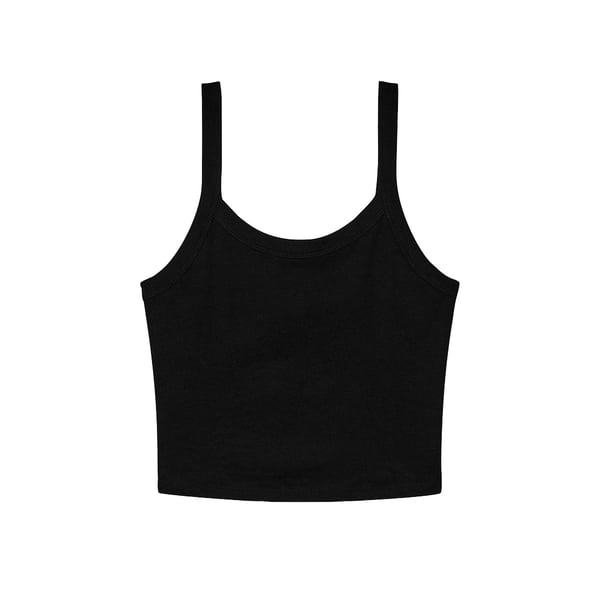 Bella + Canvas Womens/Ladies Plain Micro-Rib Spaghetti Strap Tank Top