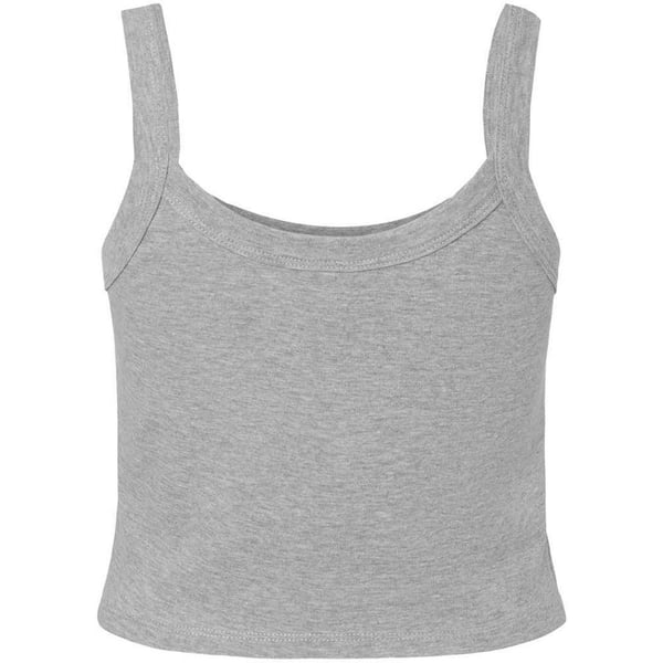 Bella + Canvas Womens/Ladies Plain Micro-Rib Spaghetti Strap Tank Top