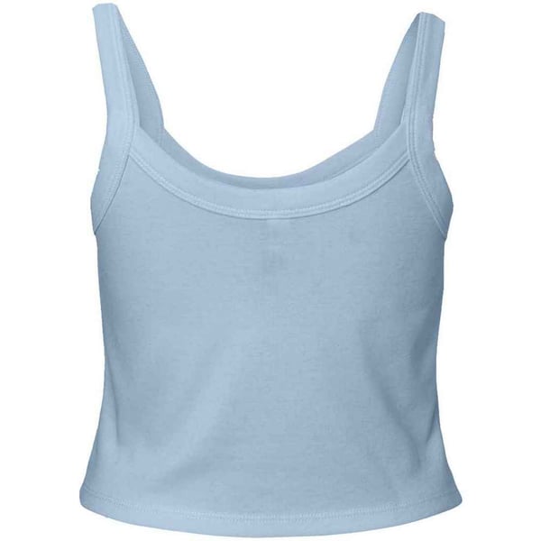 Bella + Canvas Womens/Ladies Plain Micro-Rib Spaghetti Strap Tank Top