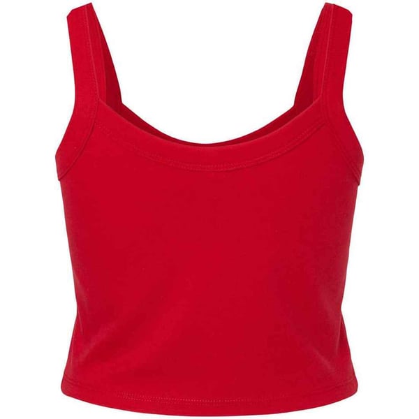 Bella + Canvas Womens/Ladies Plain Micro-Rib Spaghetti Strap Tank Top