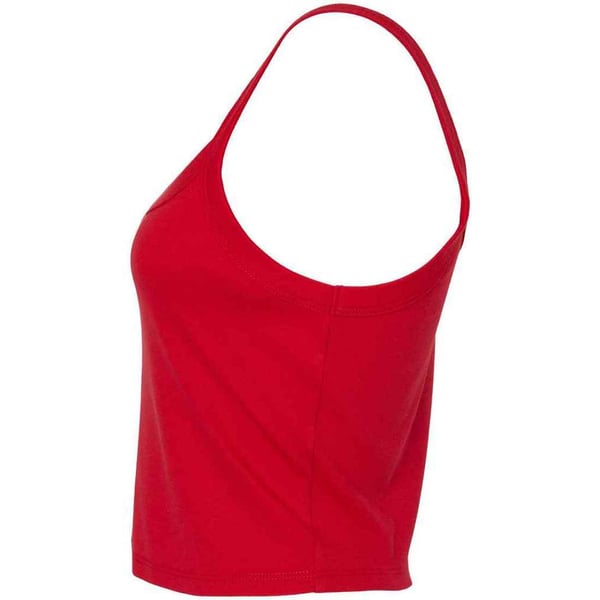 Bella + Canvas Womens/Ladies Plain Micro-Rib Spaghetti Strap Tank Top