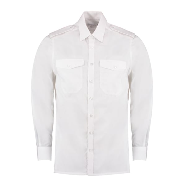 Kustom Kit Mens Tailored Long-Sleeved Pilot Shirt