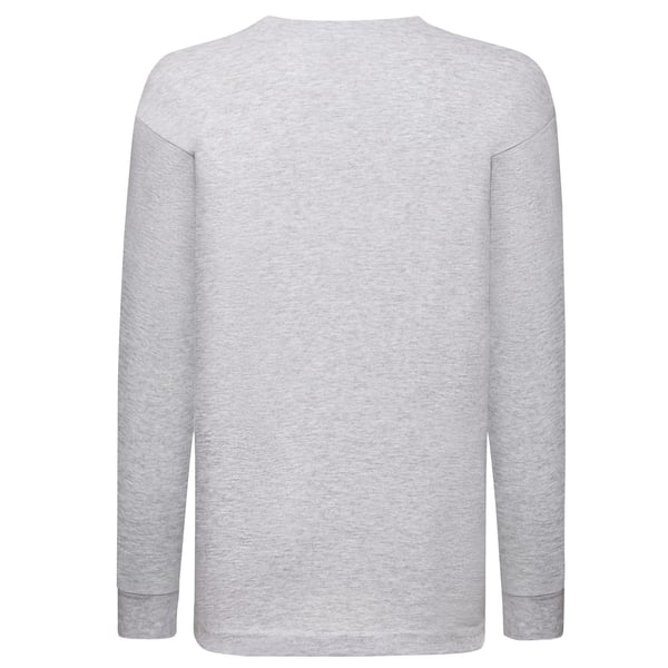 Fruit of the Loom Childrens/Kids Valueweight Heather Long-Sleeved T-Shirt