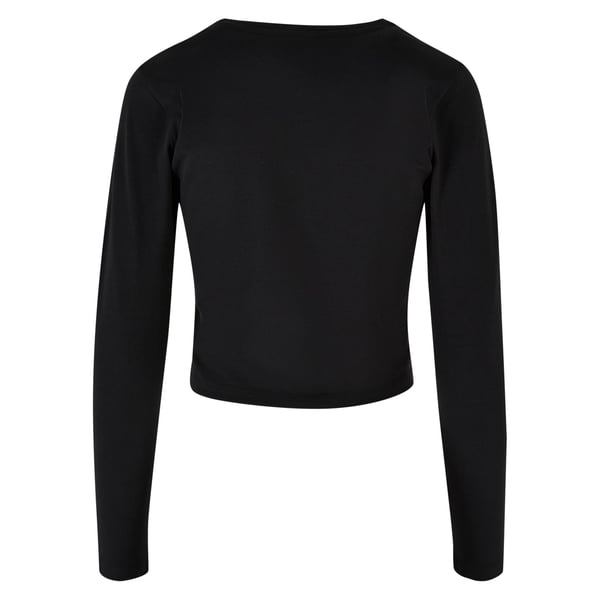 Build Your Brand Womens/Ladies Long-Sleeved Crop Top