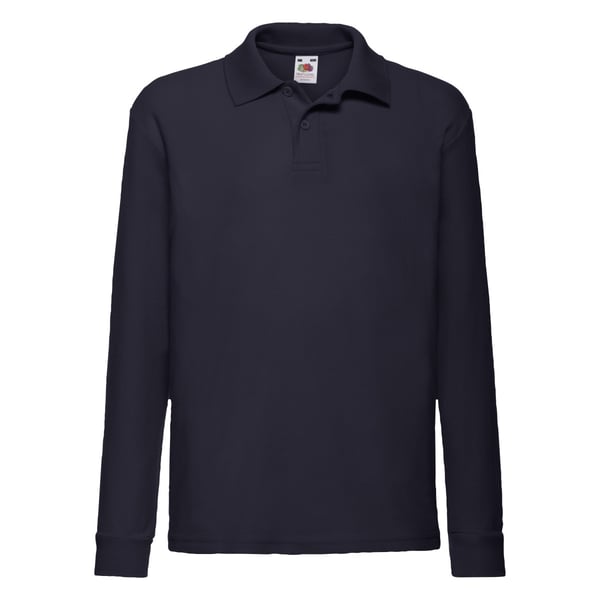 Fruit of the Loom Childrens/Kids Long-Sleeved Polo Shirt