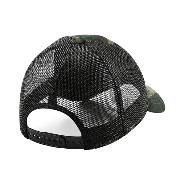 Beechfield Camo Snapback Trucker Cap