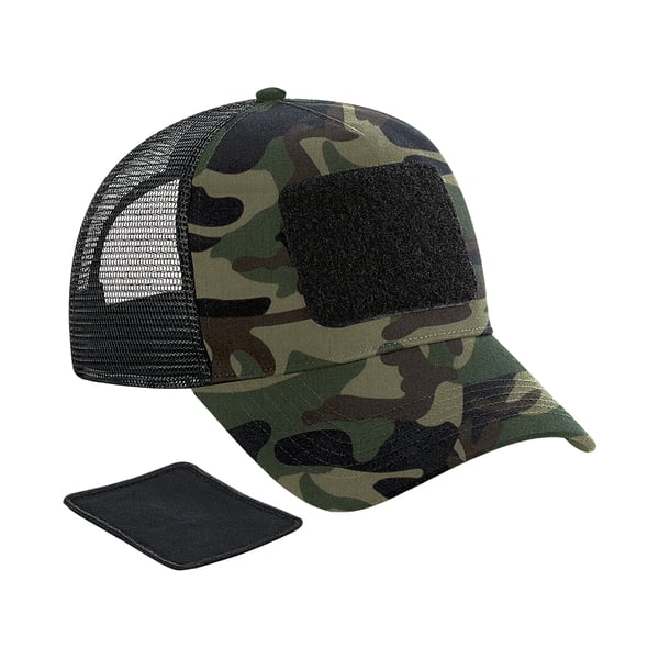 Beechfield Camo Snapback Trucker Cap