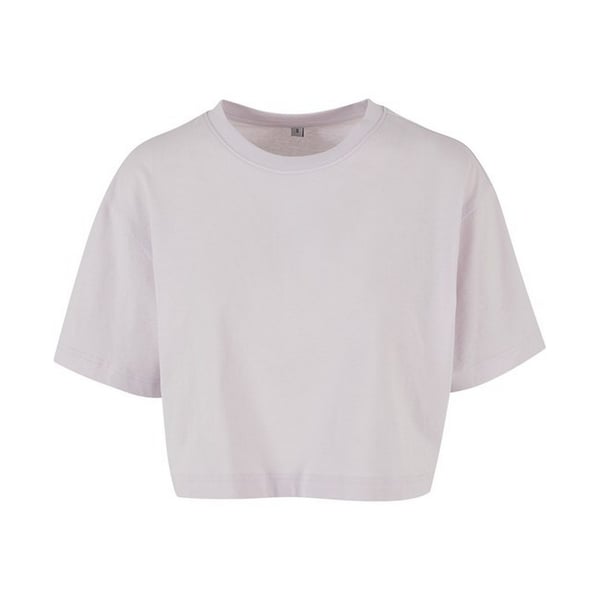 Build Your Brand Womens/Ladies Oversized Short-Sleeved Crop Top