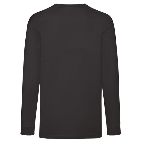 Fruit of the Loom Childrens/Kids Valueweight Plain Long-Sleeved T-Shirt