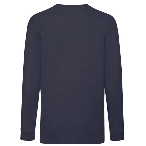 Fruit of the Loom Childrens/Kids Valueweight Plain Long-Sleeved T-Shirt