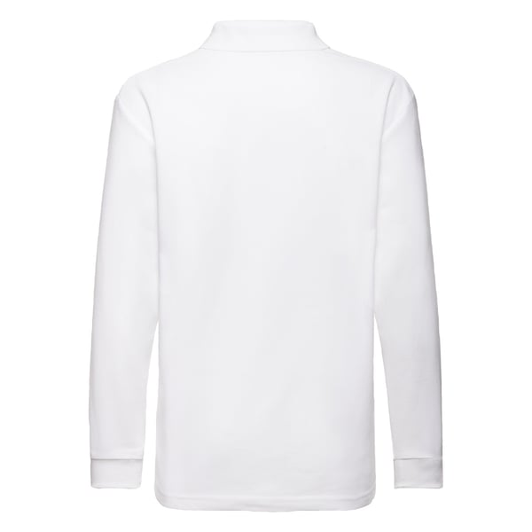 Fruit of the Loom Childrens/Kids 65/35 Plain Long-Sleeved Polo Shirt