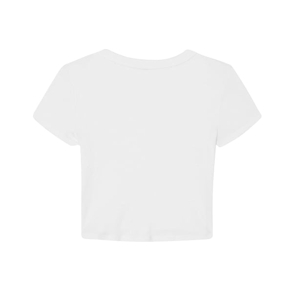 Bella + Canvas Womens/Ladies Micro-Rib Cropped T-Shirt