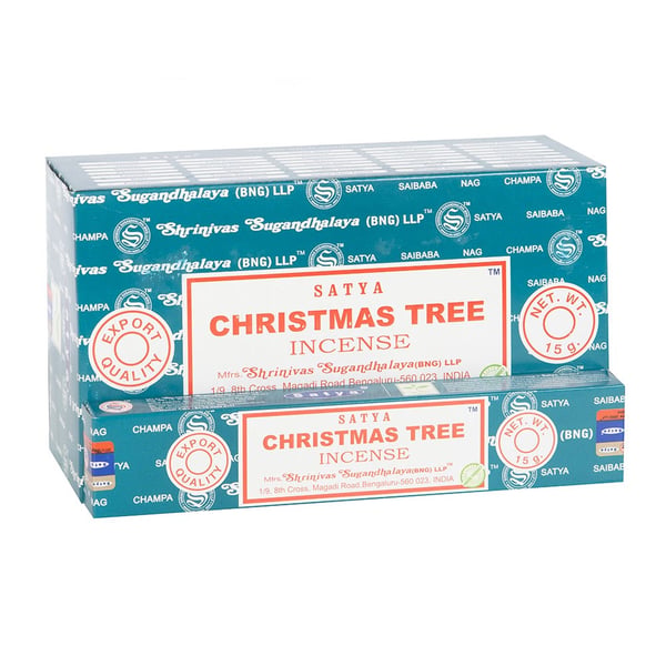 Satya Christmas Tree Incense Sticks (Pack of 12)