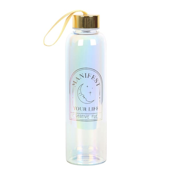 Something Different Manifest Your Life Iridescent Glas 500 ml Vattenflaska