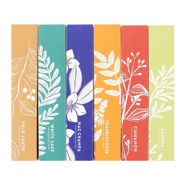 Something Different Botanical Masala Incense Sticks Set (Pack of 6)