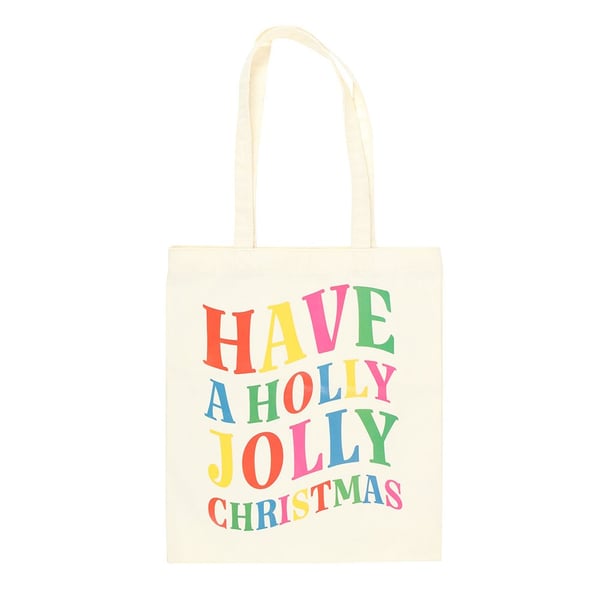 Something Different Have A Holly Jolly Christmas Polyester Tygväska