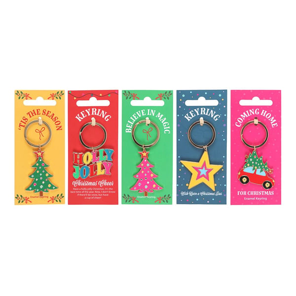Something Different Nostalgic Christmas Keyring (Pack of 25)