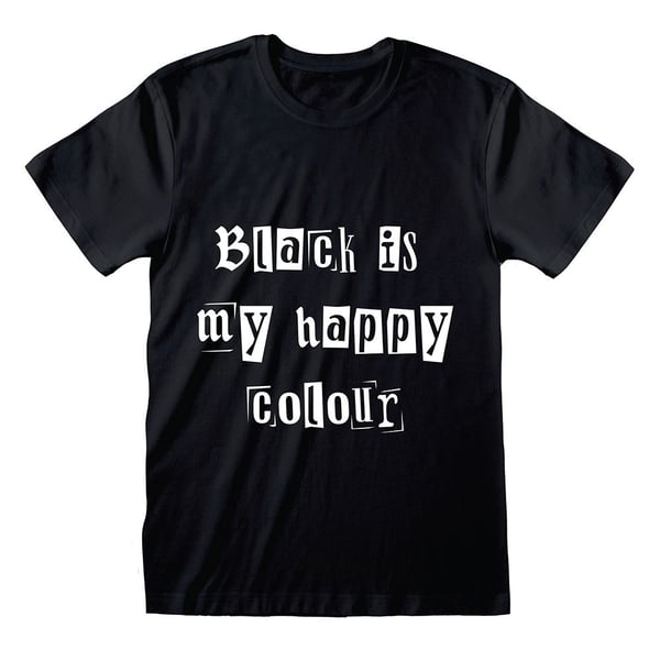 Something Different Unisex Vuxen Svart Är Min Glada Färg T-shirt