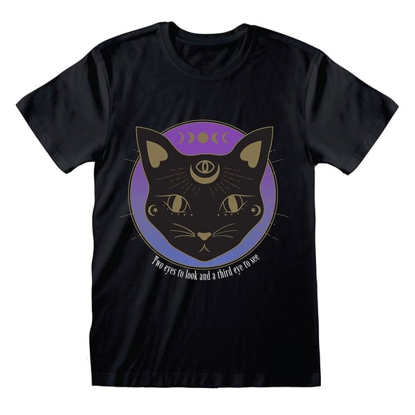 Something Different Unisex Vuxen Mystic Mog Katt T-shirt