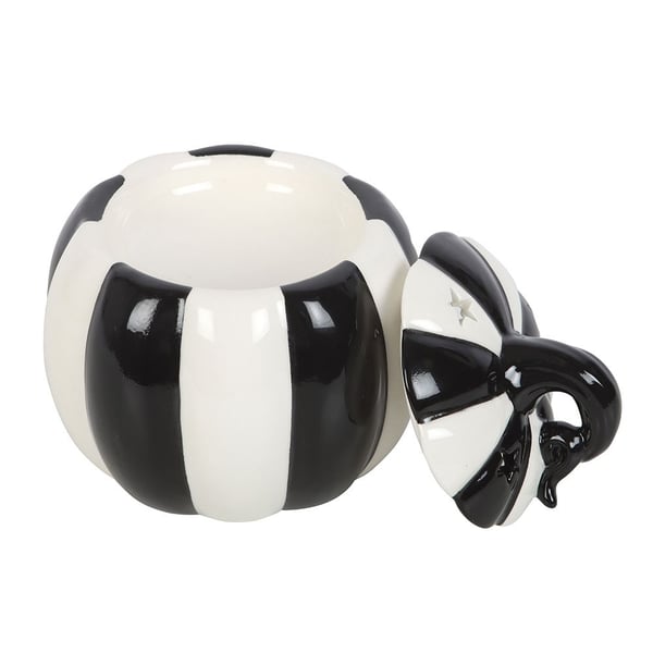 Something Different Strange & Unusual Striped Pumpkin Oil Burner