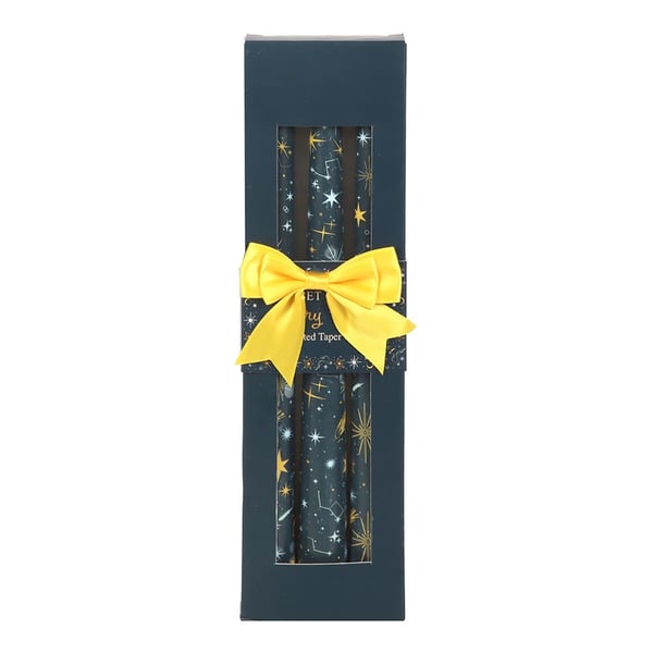 Something Different Starry Night Taper Candle (Pack of 3)