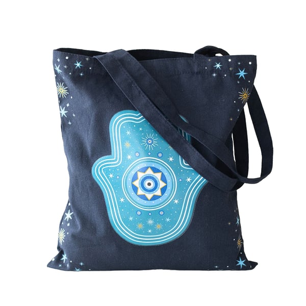 Something Different Hand of Hamsa Polycotton Tote Bag