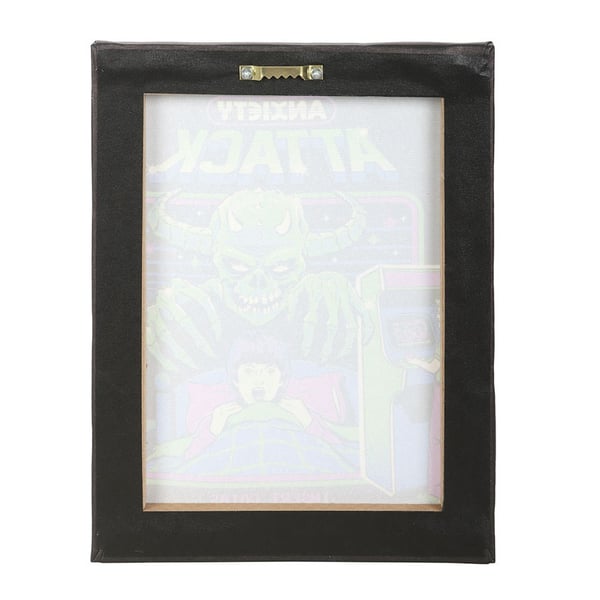 Steven Rhodes Anxiety Attack Canvas Plaque