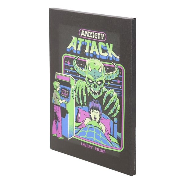 Steven Rhodes Anxiety Attack Canvas Plaque