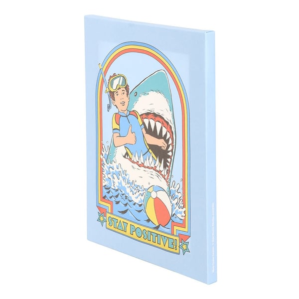 Steven Rhodes Stay Positive Canvas Plaque