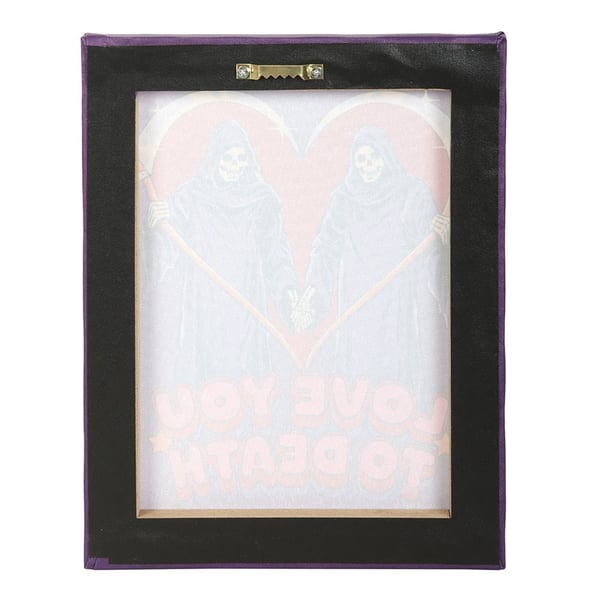 Steven Rhodes Love You To Death Canvas Plaque