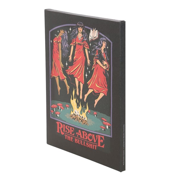 Steven Rhodes Rise Above The Bullshit Canvas Plaque