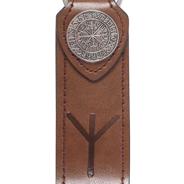Something Different Protection Viking Rune Faux Leather Keyring